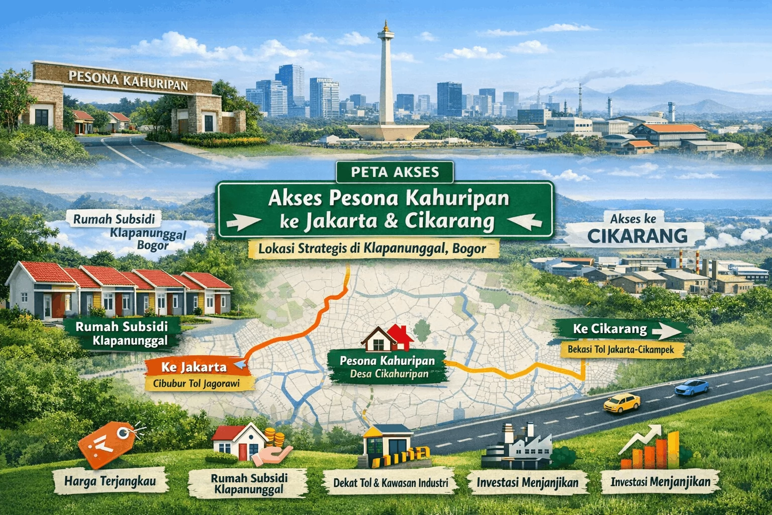 Akses-dari-Pesona-Kahuripan-ke-Jakarta-dan-Cikarang