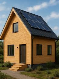 Rumah kayu modular bergaya Skandinavia